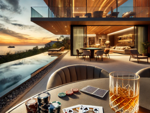 ポーカーシステムがあるオーシャンビューなお家