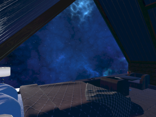 星界の中のコテージ