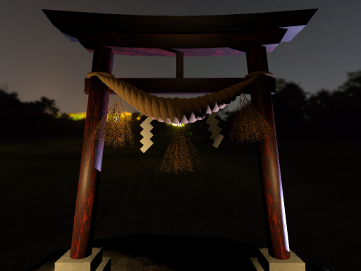 夜の鳥居［とりい］