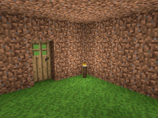 Minecraft Dirt Mansion