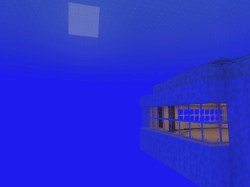 Minecraft underwater room