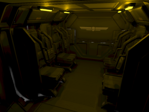 Helldivers 2 Extract shuttle interior