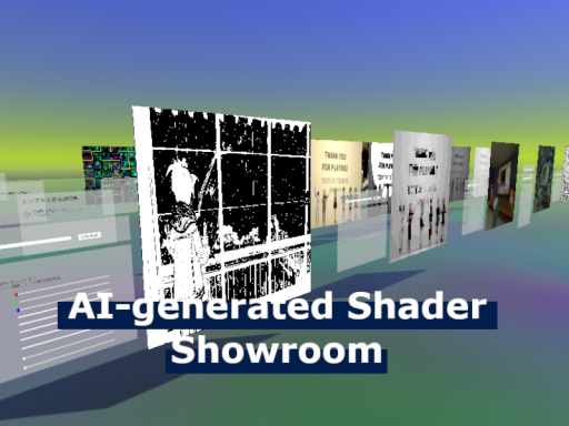 AI-generated Shader Showroom