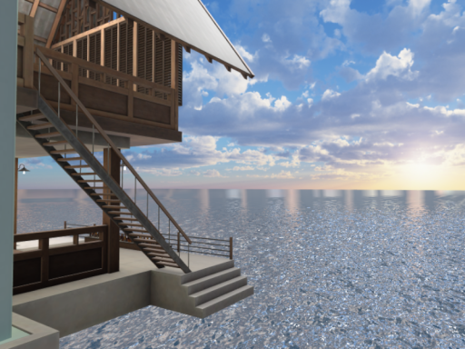 海が見える休憩所