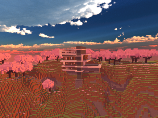 minecraft cliffside modern house