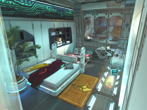 姫ちゃむ、寝床その１（PC⁄QUEST）