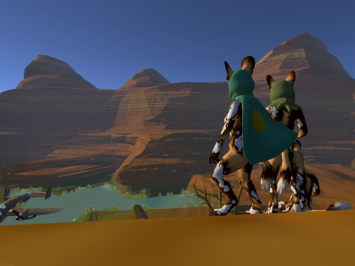 African Wild Dog Avatar Test World