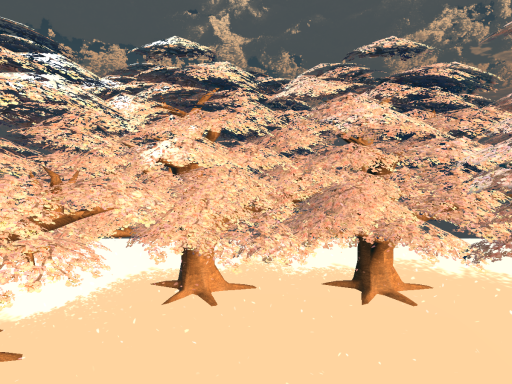 桜ひらひら舞い落ちる