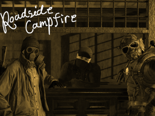 roadside campfire