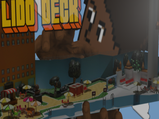 Lido Deck - Habbo Hotel （＋ Avatars）