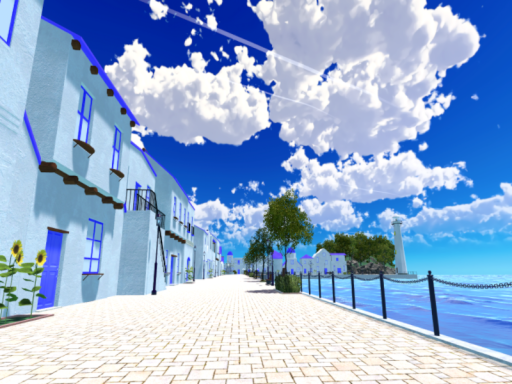 昼下がり、蒼汐町三丁目にて。