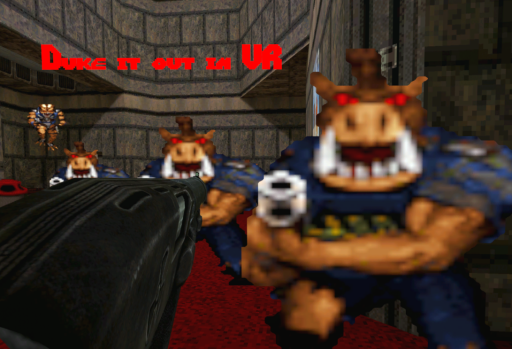 Duke it out in V․R