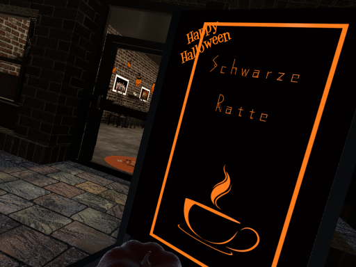 Schwarze Ratte Halloween