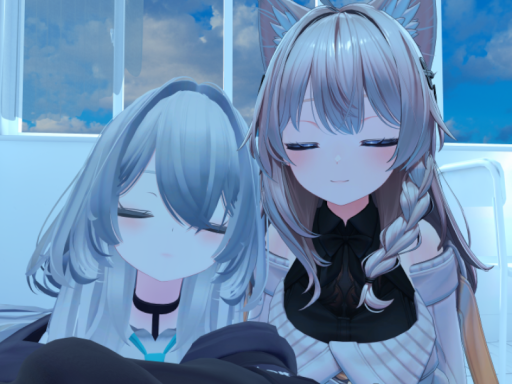 ルルネとしなのの間でV睡するワールド