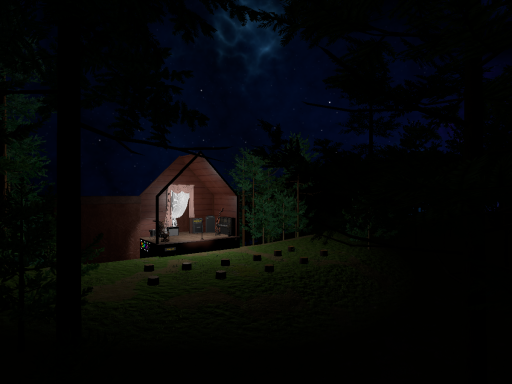 Hilltop Sound Cottage~night~