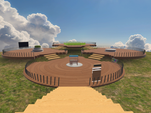 動物頭のせ集会会場