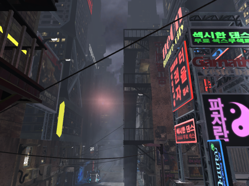 SciFi Neon City_sample scene