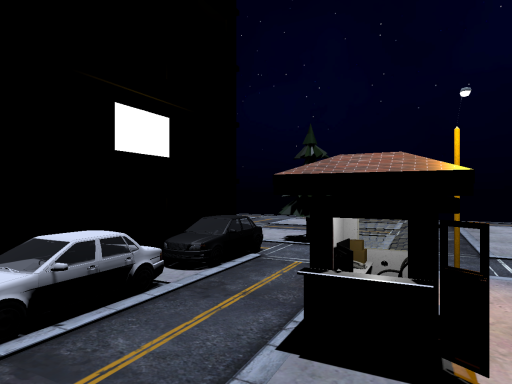 아파트 경비실 （썰챗 촬영장）