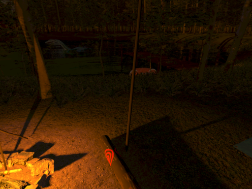 Forest camp under construction