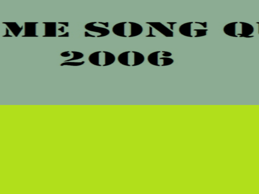 Anime song quiz 2006