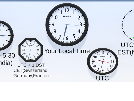 Udon Universal Clocks