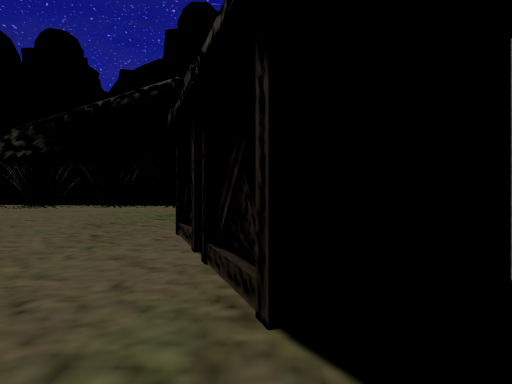 Night camp with pool