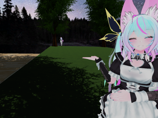 Garden with tea party