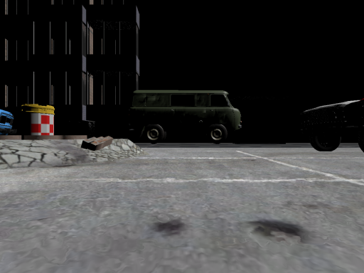 ロポリコニフ像前駐車場