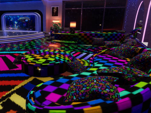 Psychedelic cozy home