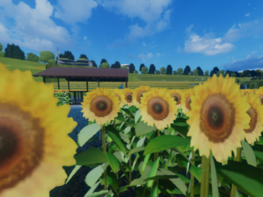 向日葵と大自然