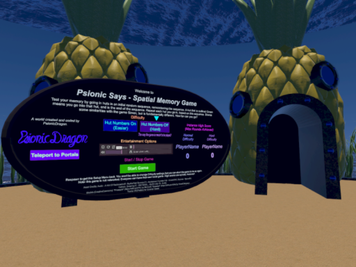 Psionic Says - Spatial Memory Game