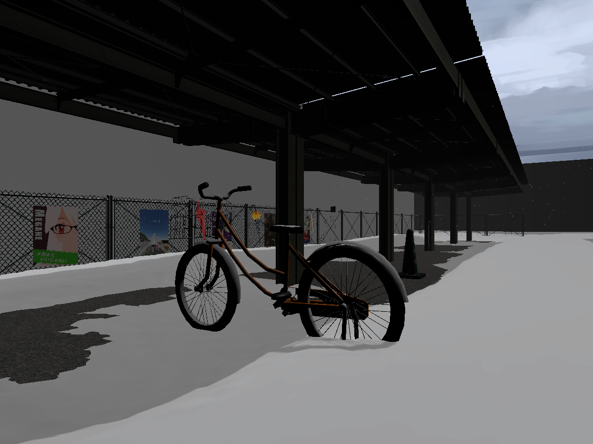 ［JP］ the bike shed on a snowy day