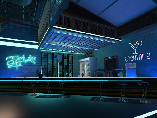 CyberPunkStageBar ⁄ 사이버 펑크 스테이지바_Fria