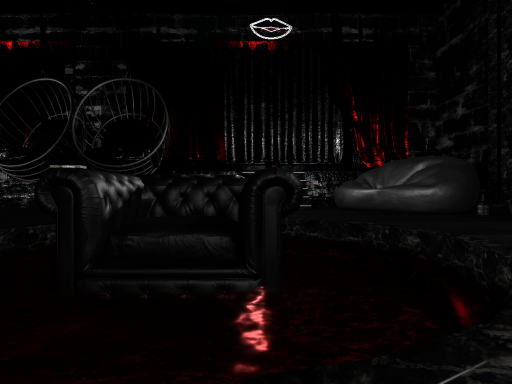 Aesthetic Red Lounge