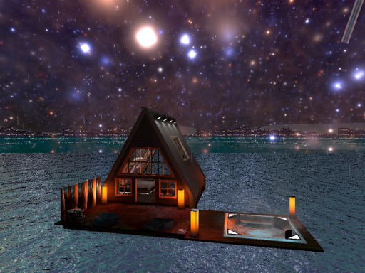 梦幻星空海上小窝