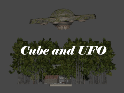 Cube and UFO