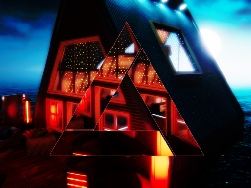 겐지민트의 밤 바다 무인도