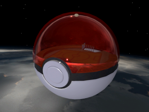 Inside a Pokeball