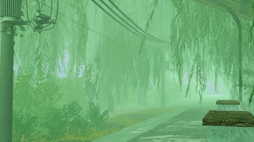 Lonley station in the Forest