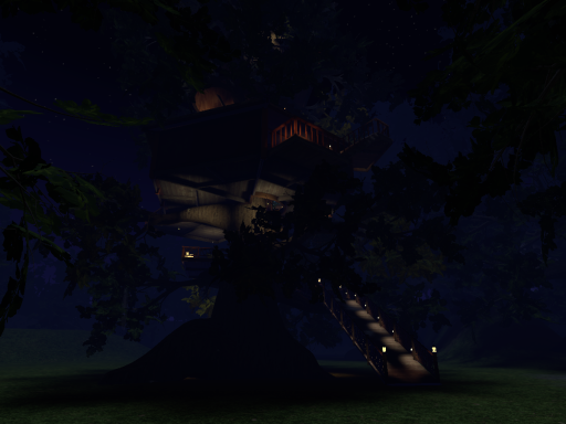 シロちゃんのツリーハウス Night