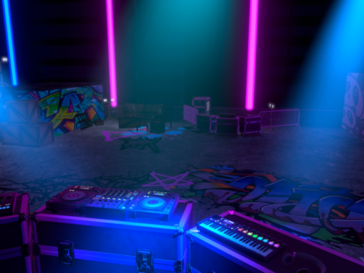 Night City Rooftop DJ