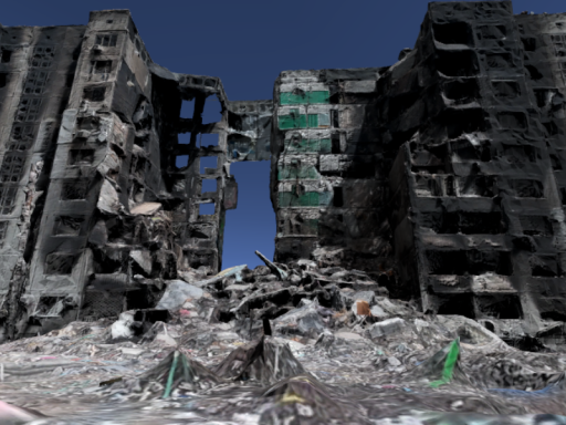 Sample map of destroyed Ukrainian regions