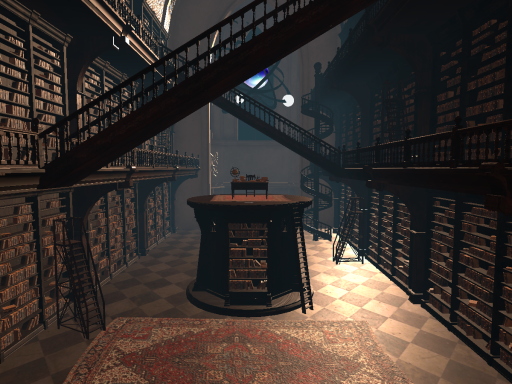 Wizard Library Wand Battle