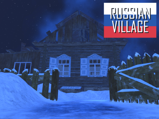 Russian abandoned village