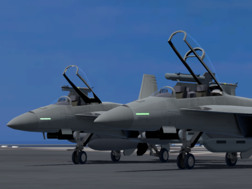 F⁄A-18 on aircraft carrier