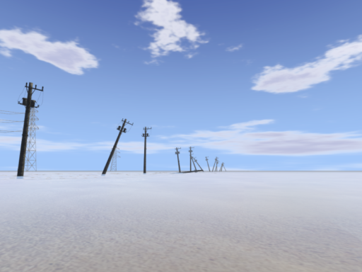 電柱しかないこの世界で。