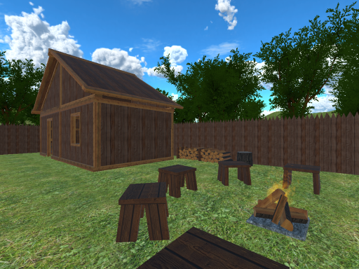 House in the middle of the forest