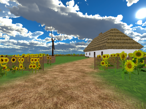 Ukrainian peasant house Українська хата мазанка