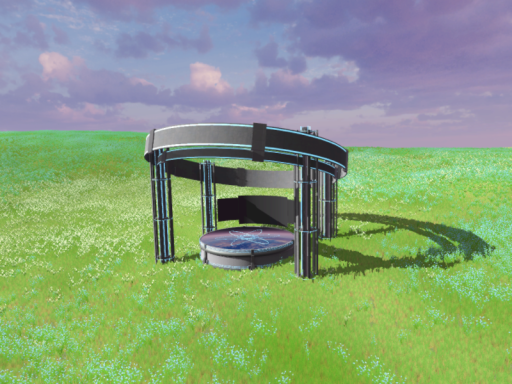 들판 위의 작은 무대