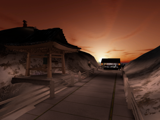 雲海を越える道-Road over the sea of clouds